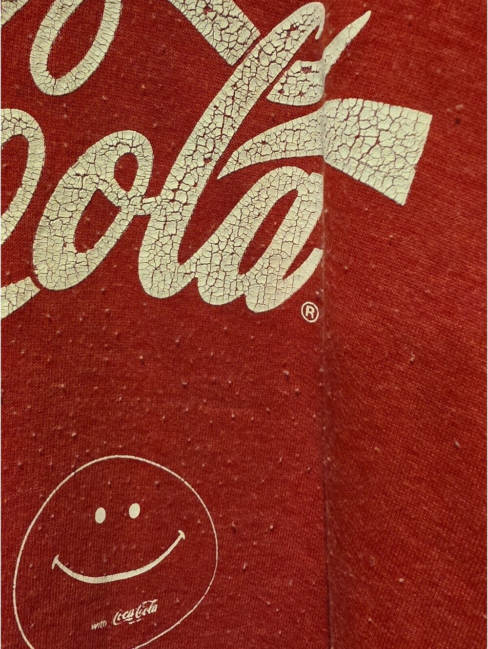 Lucky Brand Coca Cola Sweatshirt Mens 2XL Red Logo Crewneck Grunge Graphic - Picture 3 of 7